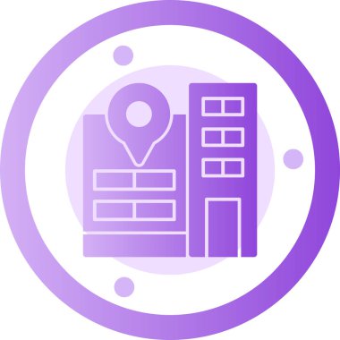 Vektör konumu simge illüstrasyonu