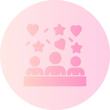 Bir kalp ve kadının vektör çizimi