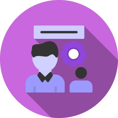 Adamım. Web simgesi basit illüstrasyon