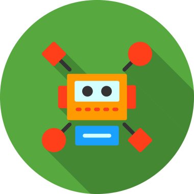 Robot simgesi, vektör çizimi