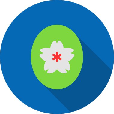 Paskalya yumurtası renkli vektör simgesi
