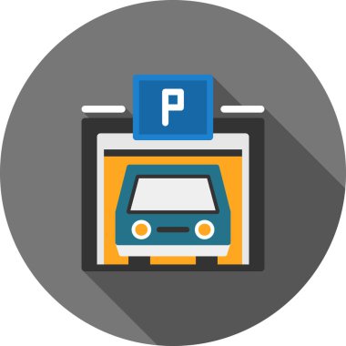 Park renkli vektör simgesi