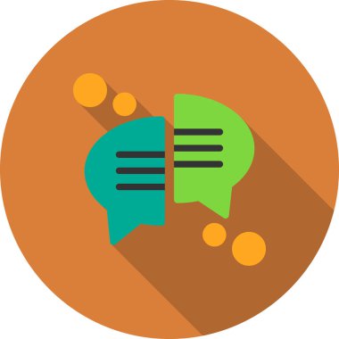 Konuş. Web simgesi basit illüstrasyon