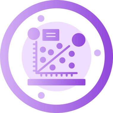 Modern bir simgenin vektör illüstrasyonu