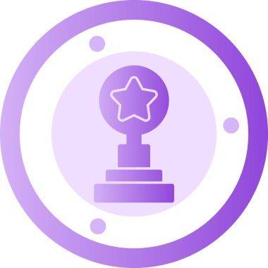 Kupa. Web simgesi basit illüstrasyon