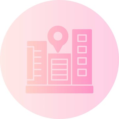 Harita simgesi. Basit resimleme