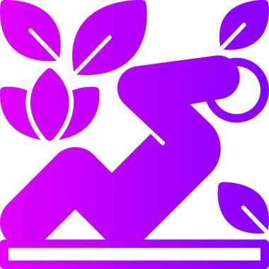 Bir çiçek simgesinin vektör illüstrasyonu