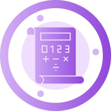 hesap makinesi simgesi vektör illüstrasyonu