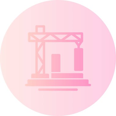 Modern yapı simgesinin vektör illüstrasyonu