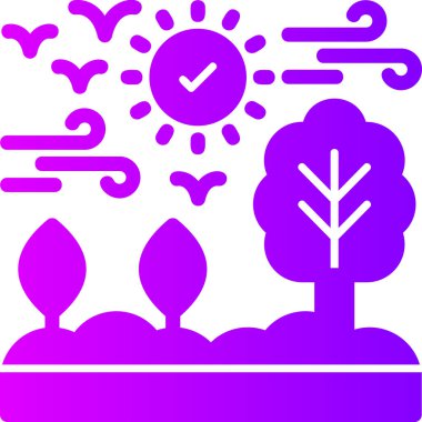 ağaç simgesi tasarımı, vektör illüstrasyonu