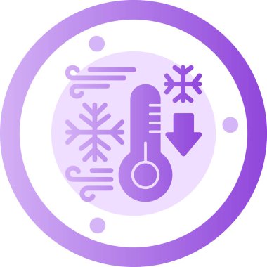 Soğuk Kar Tanesi ikonu vektör çizimi