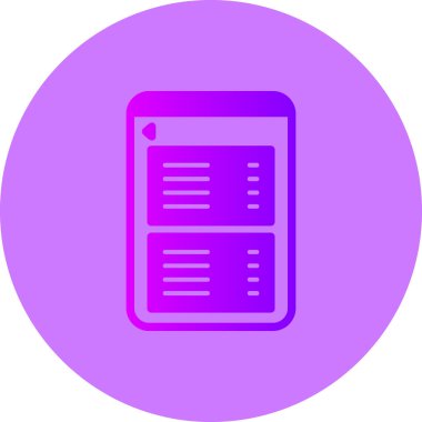 Belge simgesinin vektör illüstrasyonu