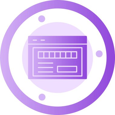 Tarayıcı penceresi. Web simgesi basit illüstrasyon