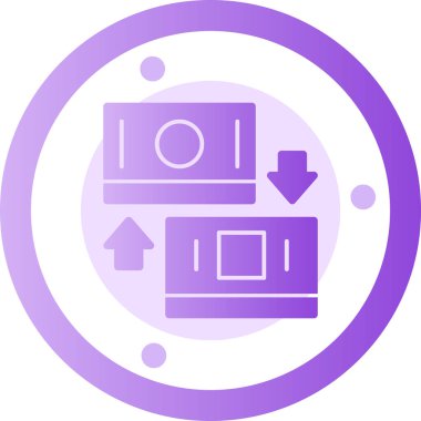 video. Web simgesi basit illüstrasyon