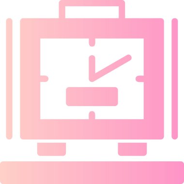 Alarm saati Katı Çoklu Gradyan, Vektör İllüstrasyonu