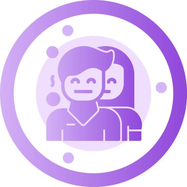 avatar erkek kişi simgesi doldurulmuş ana hatlar biçimi