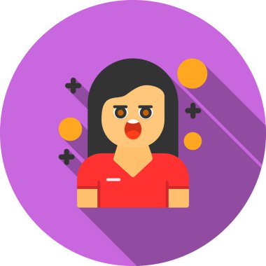 kız avatar tasarımı, vektör illüstrasyonu 10 grafik