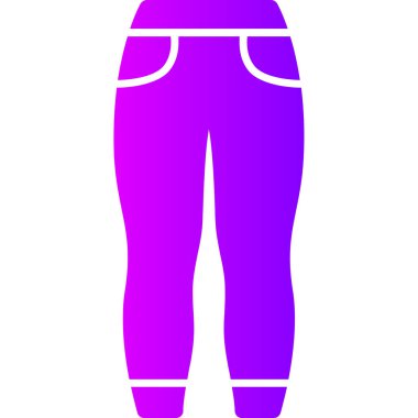 Pantolon. Web simgesi basit illüstrasyon