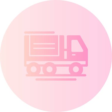 Kamyon. Web simgesi basit illüstrasyon