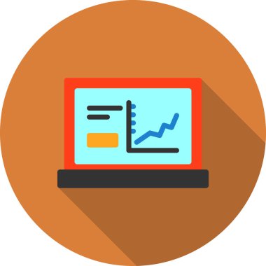 iş veri analiz simgesi düz biçimli