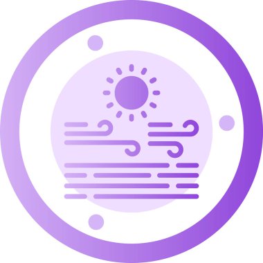 Güneş. Web simgesi basit illüstrasyon