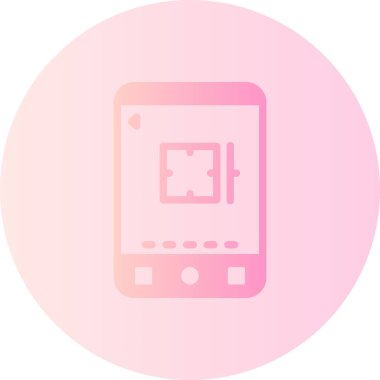 Kamera. Web simgesi basit illüstrasyon