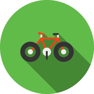 Düz daireli bisiklet simgesi