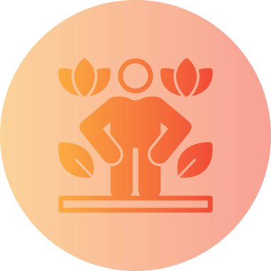 Bir ağaç simgesinin vektör illüstrasyonu