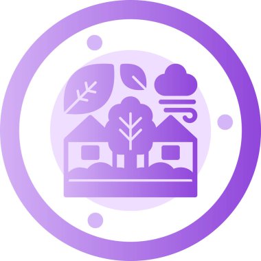 Orman simgesi, vektör illüstrasyonu