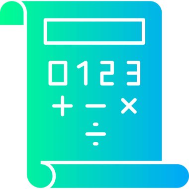 hesap makinesi vektör simgesi modern biçim çizimi tasarımı