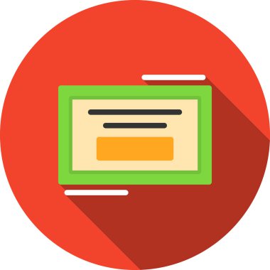 Kredi kartıyla. Basit resimleme