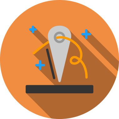 Makas. Web simgesi basit illüstrasyon