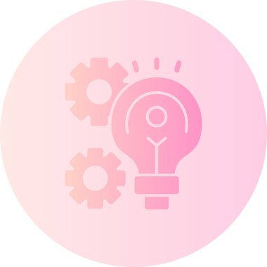 Vektör illüstrasyonu, ampul simgesi arkaplanı