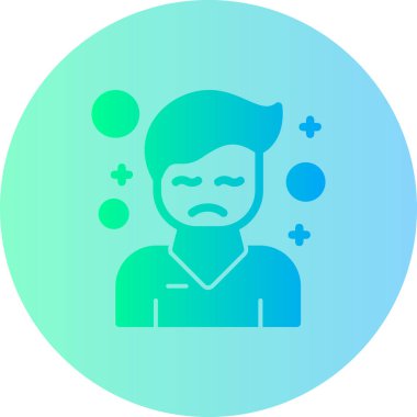 beyaz arkaplanda izole edilmiş renk kullanıcı simgesi. kullanıcı arayüzü sembolü. Profil işareti. kullanıcı profili simgesi. Değişken rastgele dinamik şekiller. vektör illüstrasyonu