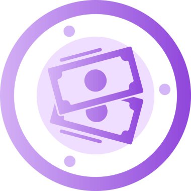 Dolar. Web simgesi basit illüstrasyon