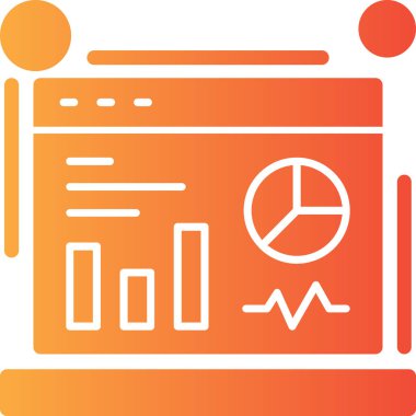 grafik rapor simgesi ana hat biçiminde