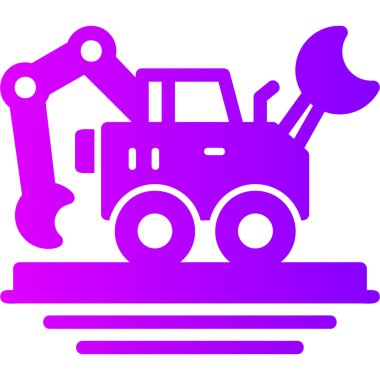 vektör yapı kazıcı simgesi