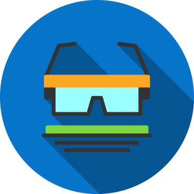 Düz biçimde 3D gözlük simgesi