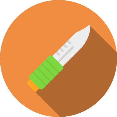 bıçak düz vektör simgesi