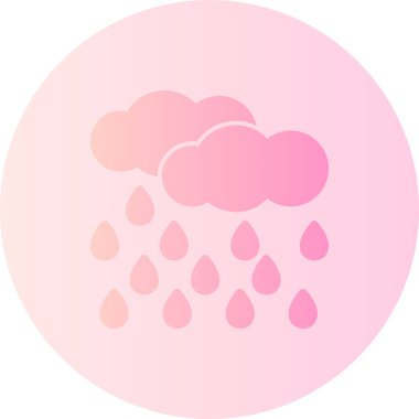 Bulut simgesi vektör illüstrasyonu