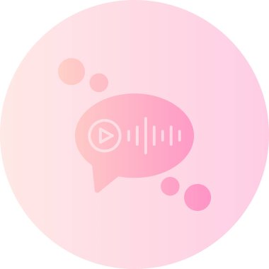 Sohbet simgesi tasarımı vektör çizimi