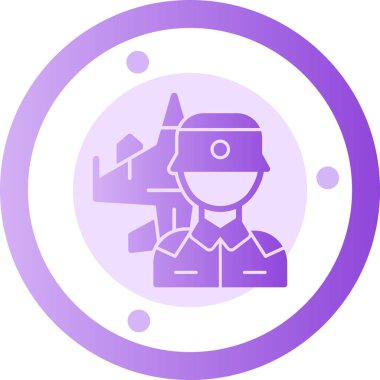 Bir robot simgesinin vektör illüstrasyonu