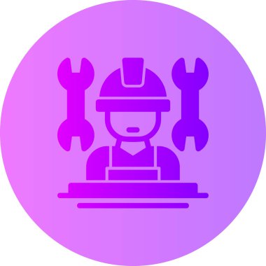 Bir robotun vektör çizimi