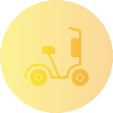 Bisiklet. Web simgesi basit illüstrasyon