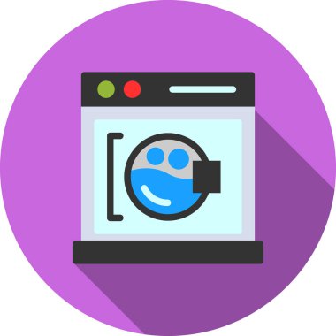 bilgisayar web simgesi, vektör illüstrasyonu