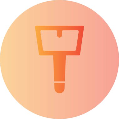 kürek simgesi vektör illüstrasyonu