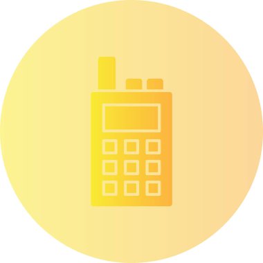 Hesap makinesi. Web simgesi basit illüstrasyon