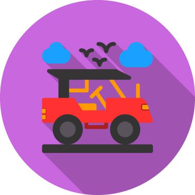 vektör düz araba tasarımı