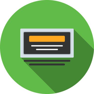 Düz biçimli tarayıcı bilgisayar internet simgesi