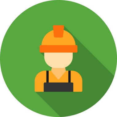 Uzun gölgeli düz simge oluştur